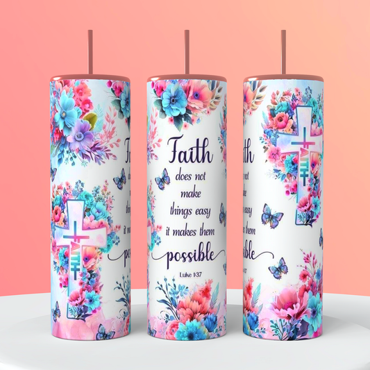 Floral Faith Bible Verse