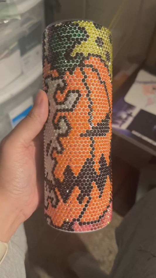 Pumpkin King Rhinestone Tumbler