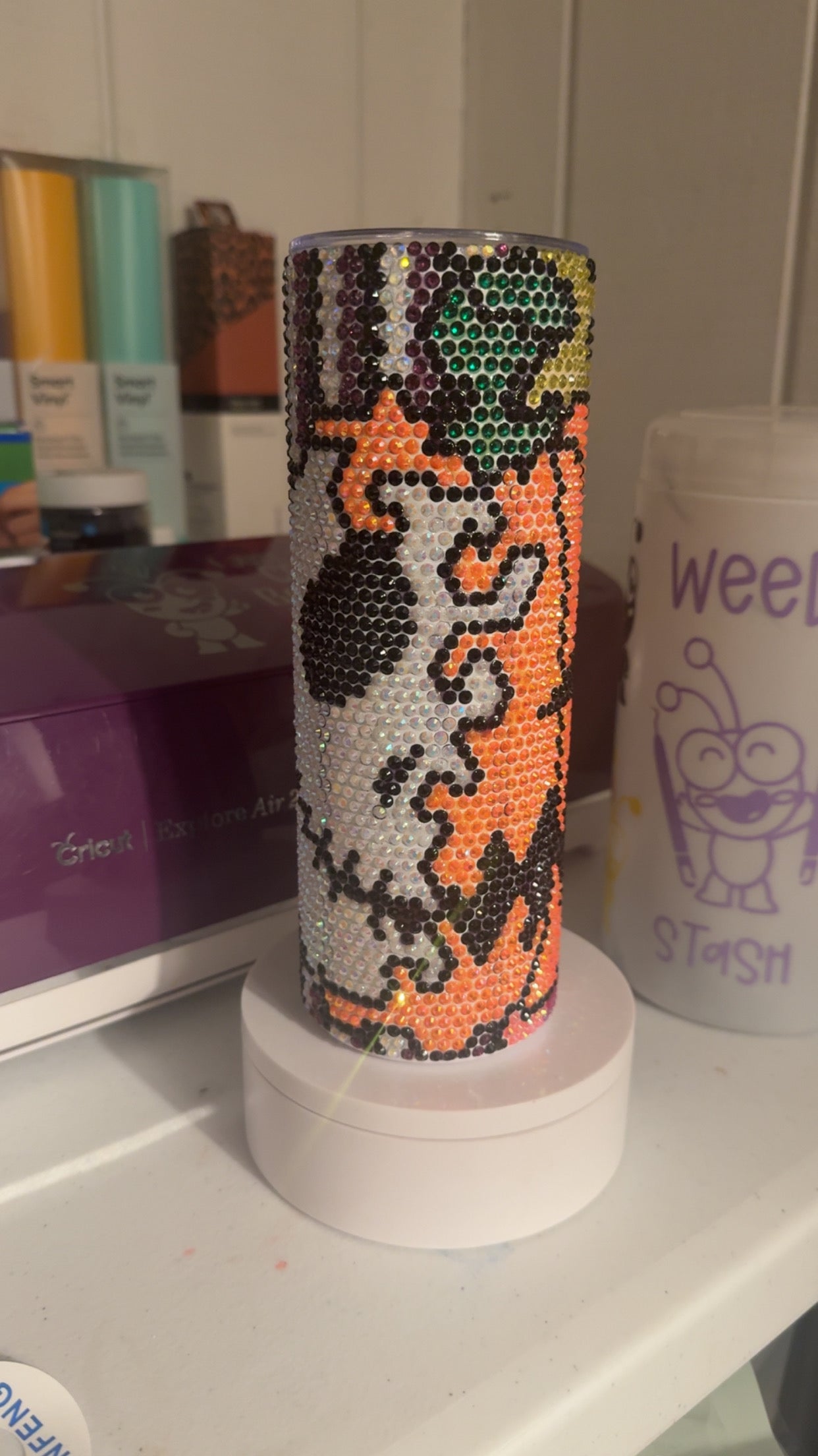 Pumpkin King Rhinestone Tumbler