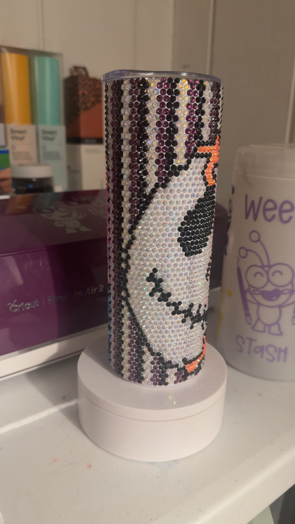 Pumpkin King Rhinestone Tumbler