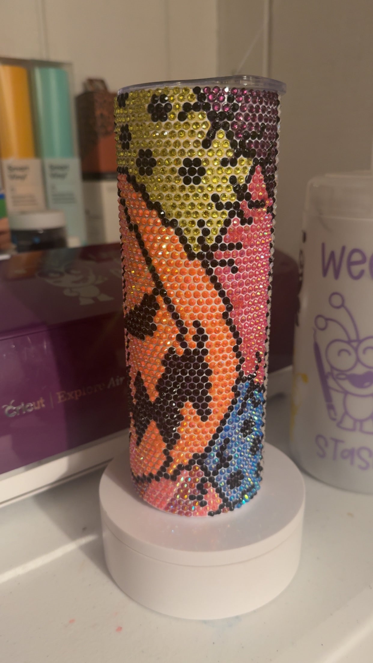Pumpkin King Rhinestone Tumbler